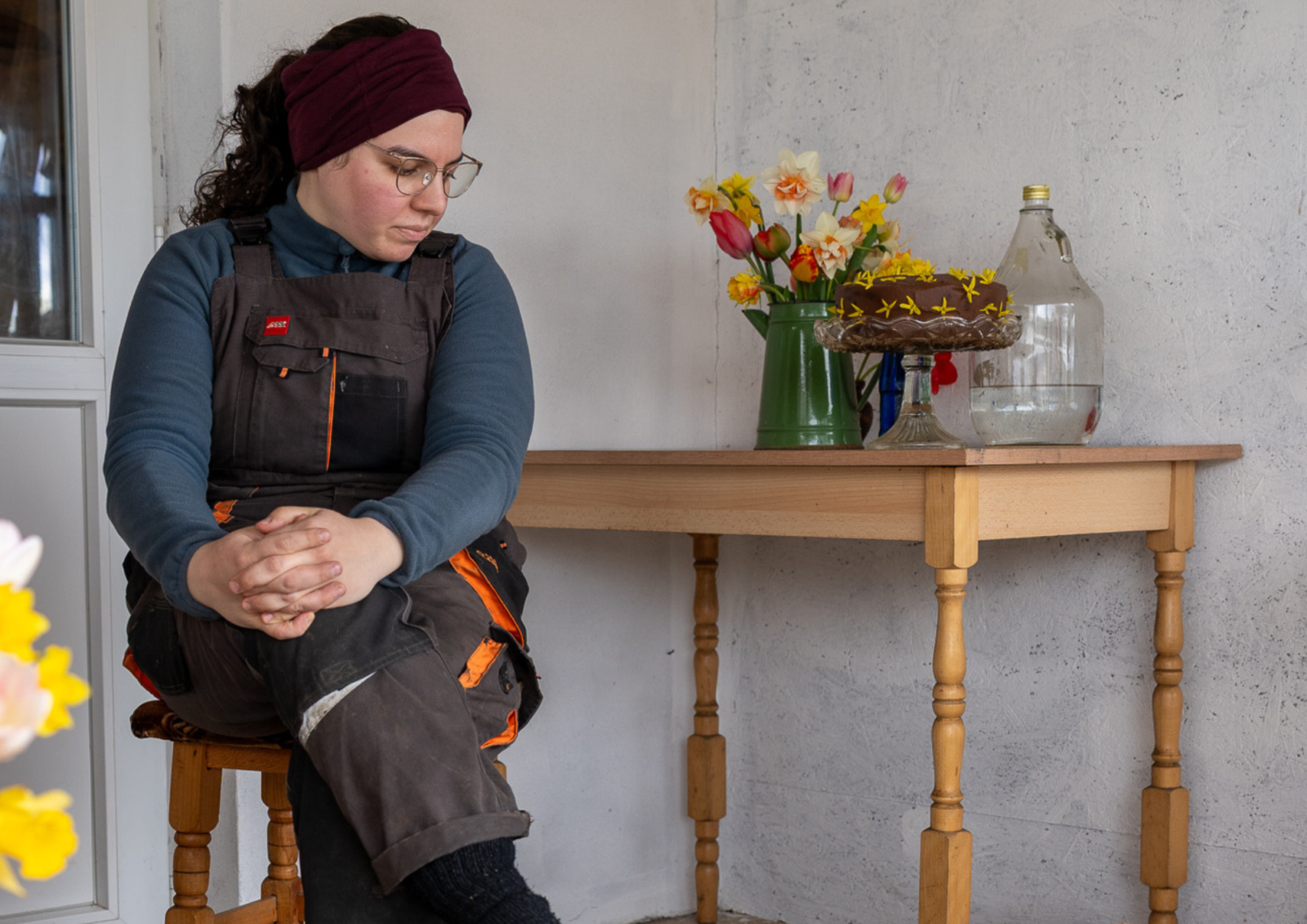 teodora irimia de la microferma de flori gradina cu tihna din dobrovat