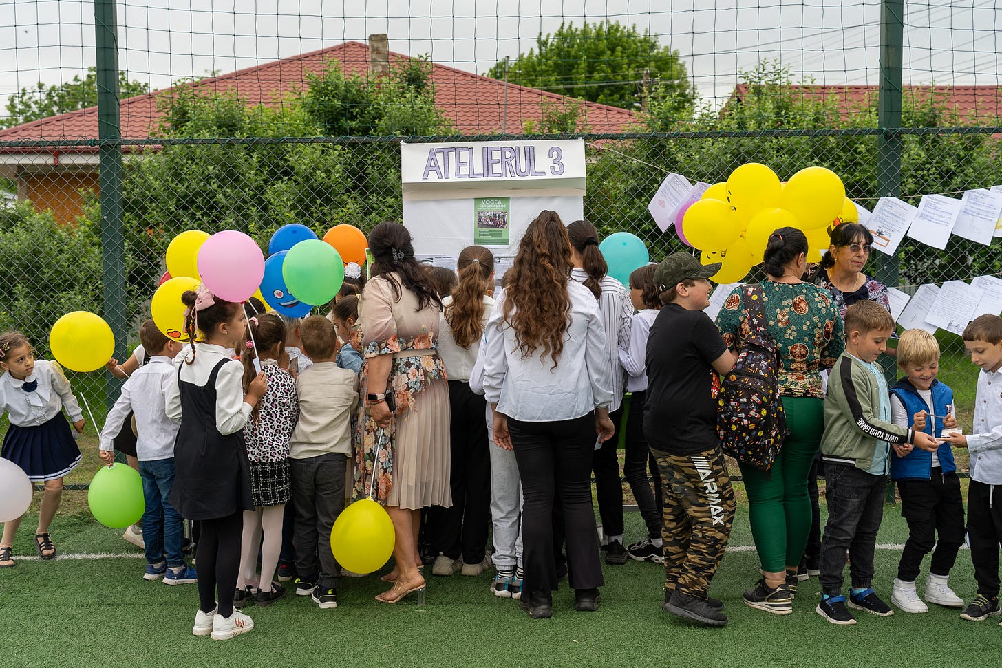 Grădinărit în curtea școlii, într un sat gălățean (imaginea 7)