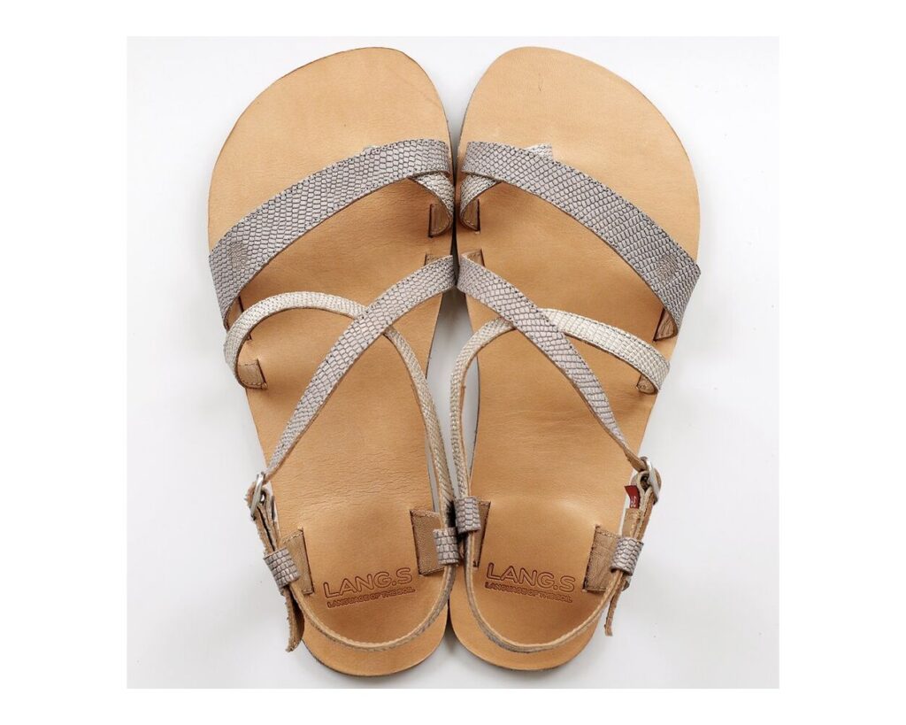 pantofi barefoot de tip sandale, selene, nuanta sotne de la lang's